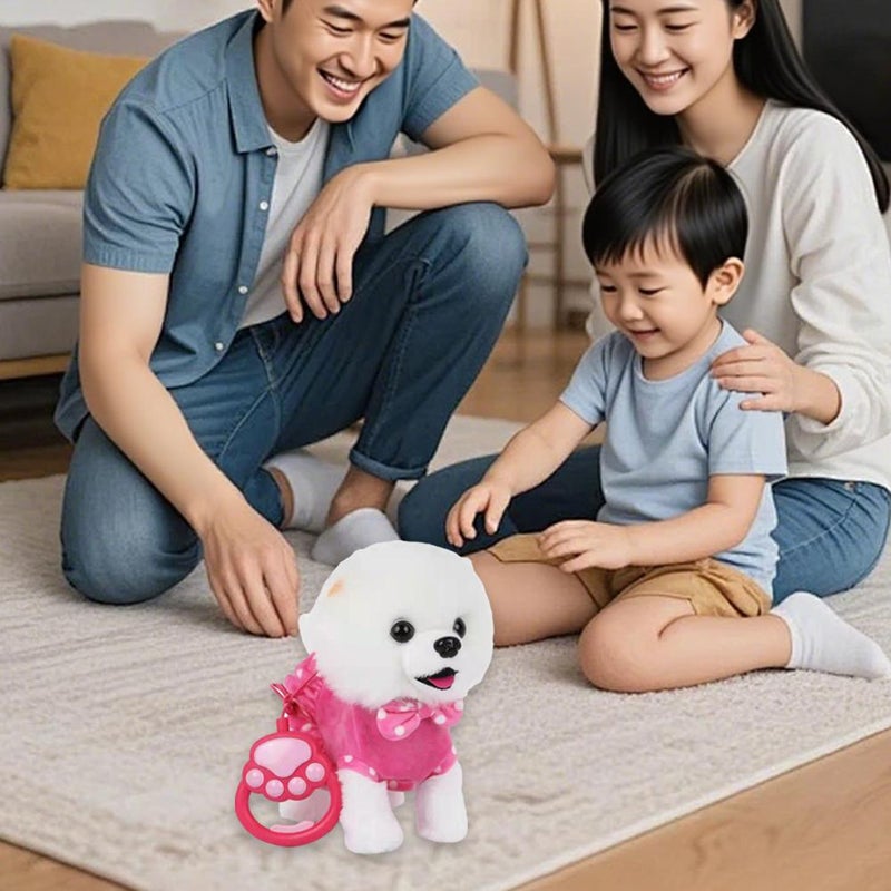 2026 Upgrade Hopping Dog Realistic Robot Puppy,Interactive Electronic Plush Puppy Toy with Realistic Touch Sensing,Voice Mimic,Lifelike Sounds,Tongue & Licking Motion,Christmas Toy Gift for Girls Boys - Image 3